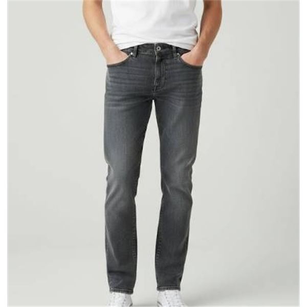 Calvin Klein Jeans Gray 36×30 Straight Leg High Stretch Denim