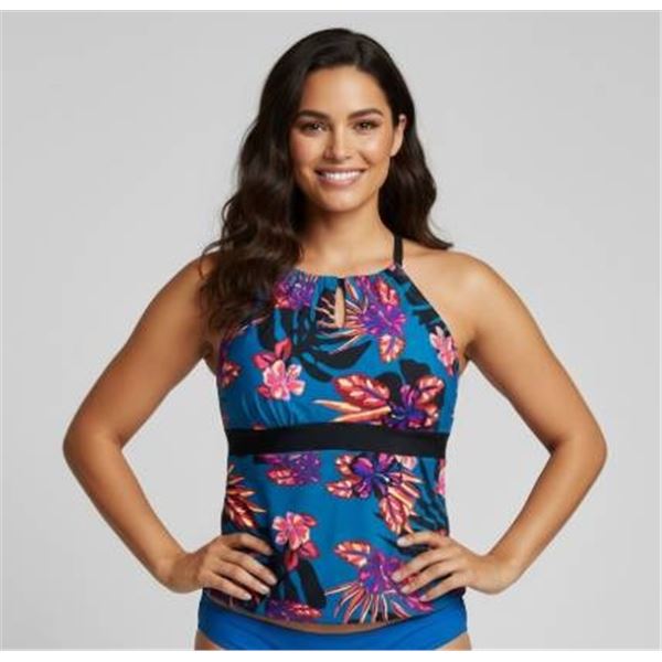 Christina Women’s Swimwear Halter Medium Floral Print