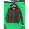 Image 2 : Sierra Designs Brown Hooded Zip-Up Fleece Jacket, Size M