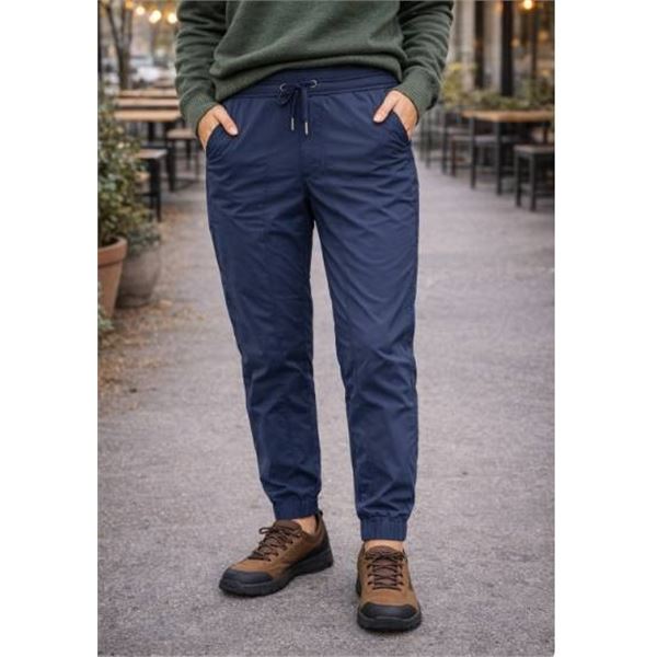 CRZ Yoga Casual Jogger Pants, Women’s XL, EU 44, Navy Blue