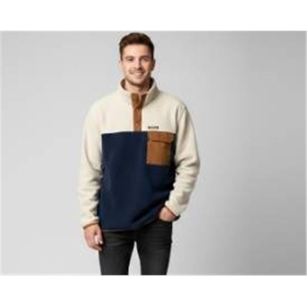 Auclair Men’s Fleece Pullover Sweater – Medium