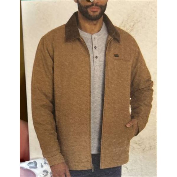 Wrangler Canvas Work Jacket XL/TG with Quilted Lining and Corduroy Collar