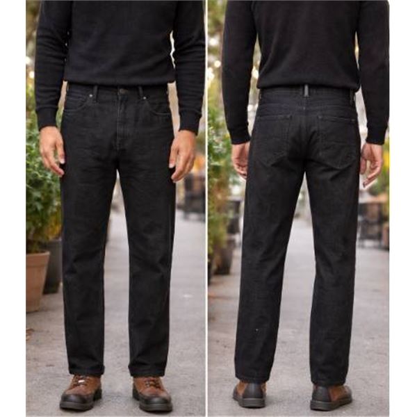 CAT Fleece Lined Canvas Pants 32×30, Model 1640006, Black