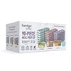 Image 2 : Bentgo Prep 90-Piece Meal Prep Kit with 3 Tray Sizes and 3 Colors