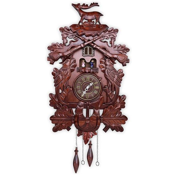 Kendal Cuckoo Clock Large Vintage Deer Handcrafted Wood Cuckoo Clock MX226C