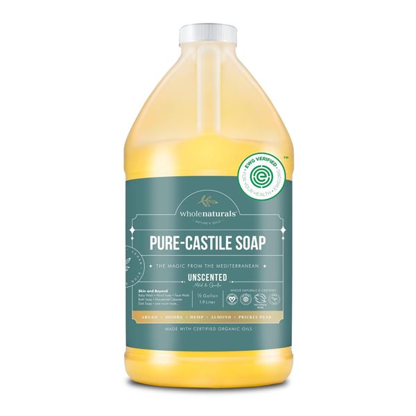 Whole Naturals Pure-Castile Soap 1.9L in Hemp and Pear