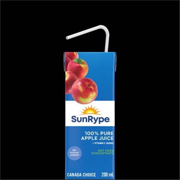 SunRype 100% Pure Apple Juice, 75 x 200 mL