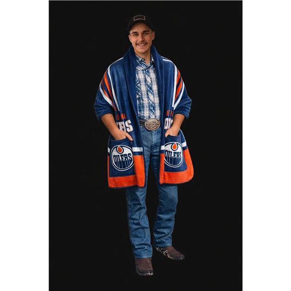 NHL Arena Wrap Blanket – Oilers, 60 x 200 cm