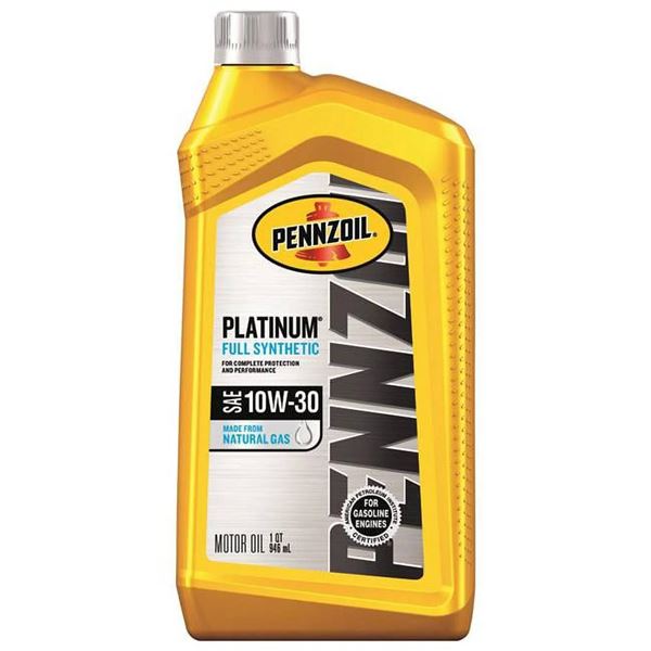 Pennzoil Platinum Full Synthetic Motor Oil 10W-30 – 3 x 946 mL