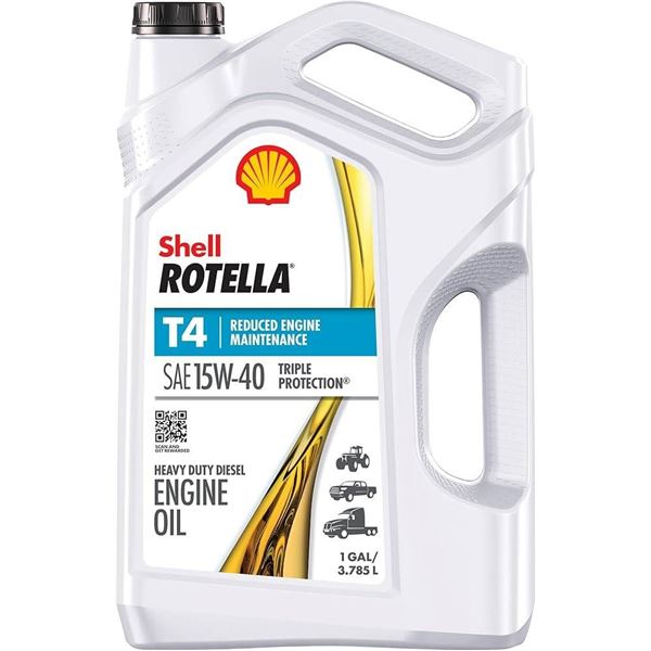 Shell Rotella T4 15W-40 Heavy Duty Diesel Engine Oil 5L