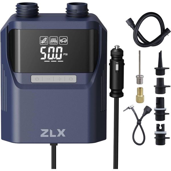 ZLX 50PSI Electric Air Pump with Rechargeable Battery