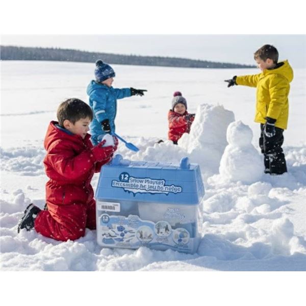 Snow Playset with Shovel, Mold Tools, and Igloo Building Features