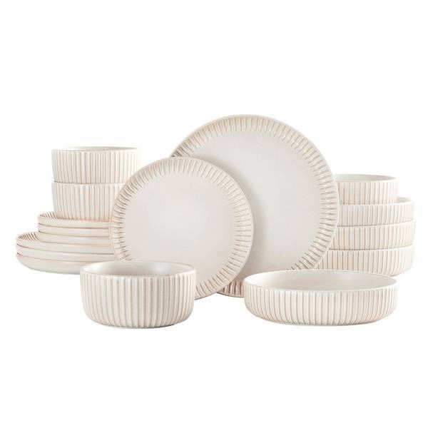 Maison Neuve Windsor 16-Piece Artisanal Dinnerware Set