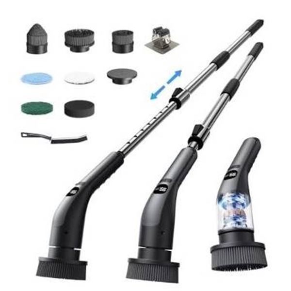 8-In-1 Electric Spin Scrubber Model G5 with Adjustable Handle