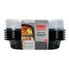 Image 1 : Rubbermaid TakeAlongs Meal Prep Containers with Built-In Dividers