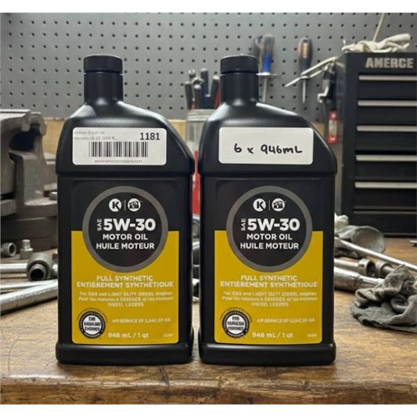 2 Bottles Of 946mL 5W-30 Full Synthetic Motor Oil