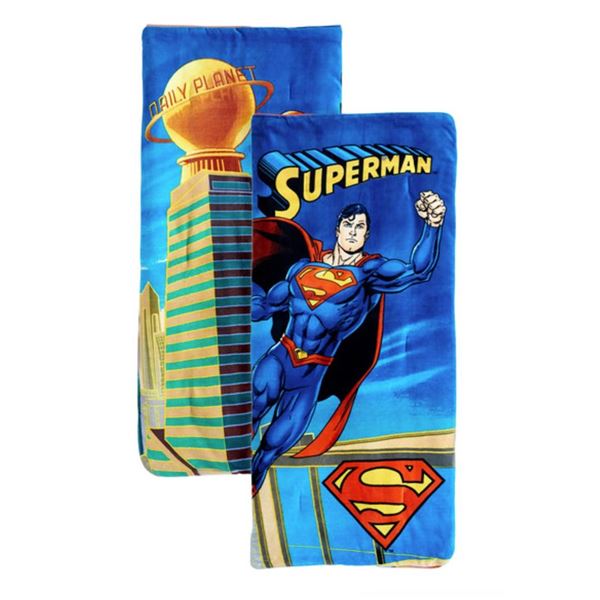 FortuneSet Superman Slumber Bag with Daily Planet Design