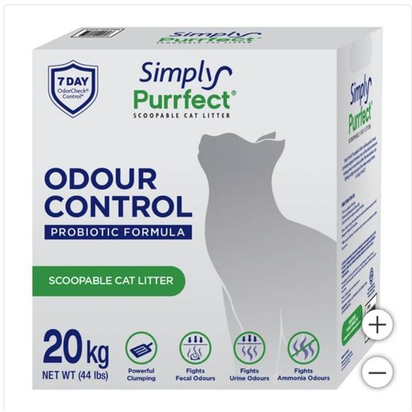 Simply Purrfect Odour Control Scoopable Cat Litter 20 kg (44 lbs)