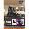 Image 2 : Prospector Black Lace-Up Boots, Men’s Size 6 Ladies’ Size 8