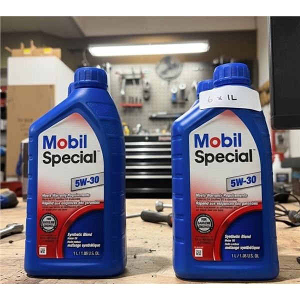 Mobil Special 5W-30 Synthetic Blend Motor Oil, 1L, Set of 6