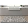 Image 1 : Rectangular Gray and White Geometric Area Rug, 3ft 10in x 2ft 7in
