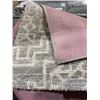 Image 3 : Rectangular Gray and White Geometric Area Rug, 3ft 10in x 2ft 7in