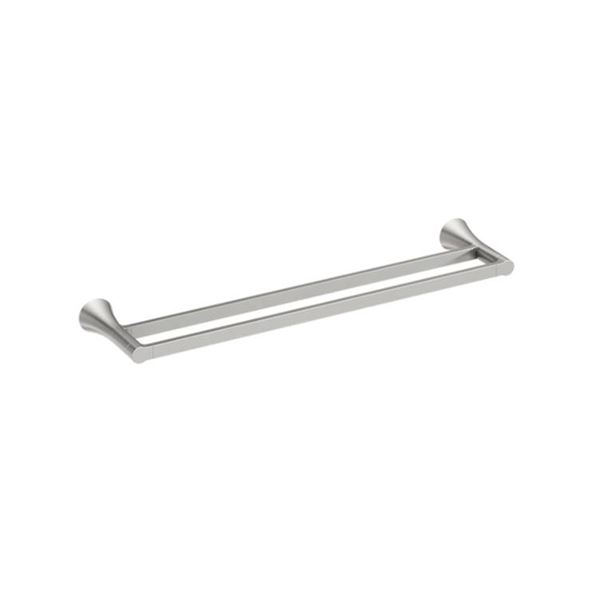 MOEN Mikah 24-in Brushed Nickel Metal Double Towel Bar