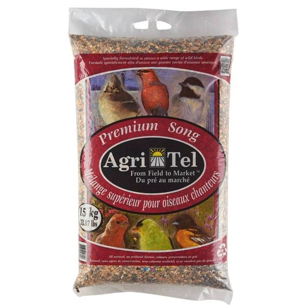 Agri-Tel Premium Bird Seed Mix, 15 kg (33.07 lbs)