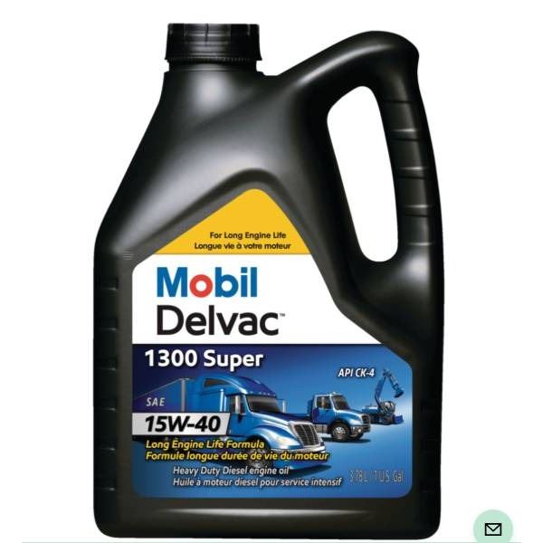 Mobil Delvac 1300 Super 15W-40 Heavy Duty Diesel Engine Oil, 3.78 L/1 U.S. Gal