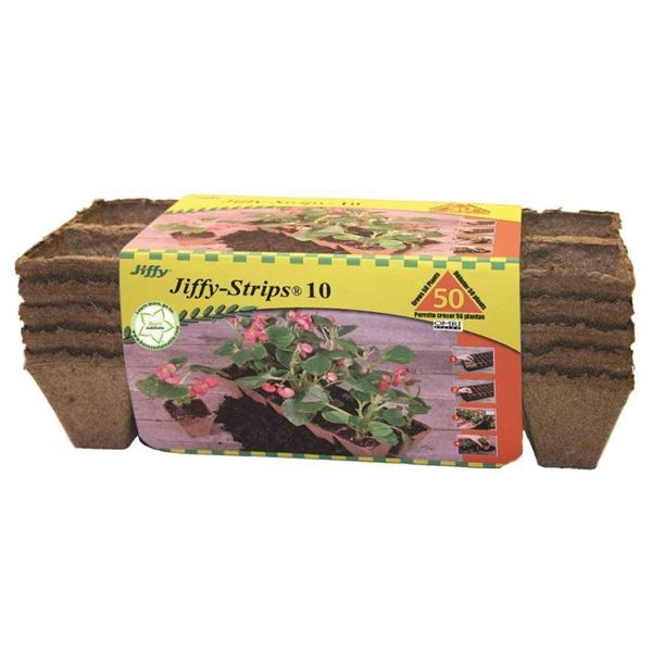Jiffy Strips 10, 0.5 Strips (50 Pots), 12 Units per Case