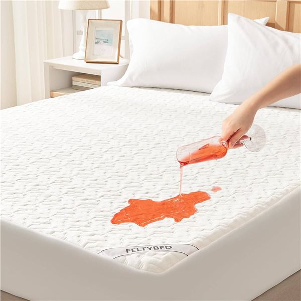 3D Air Fabric Waterproof Mattress Protector with Laminated Barrier – King Size