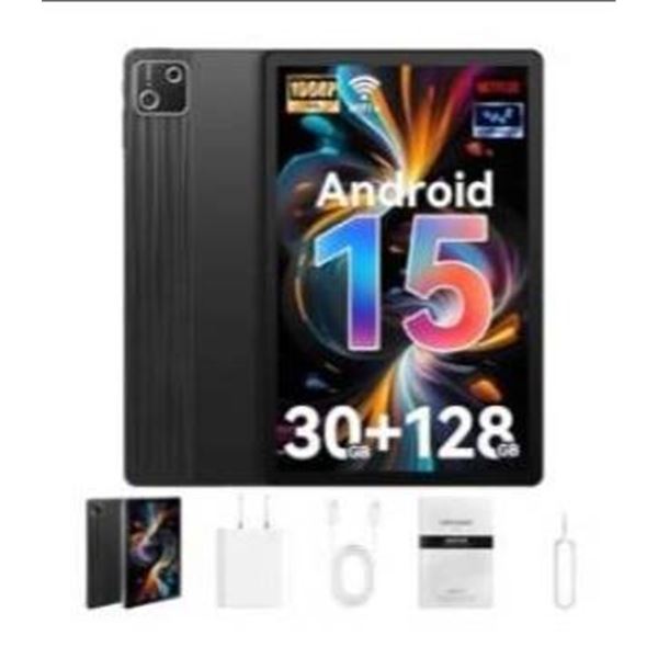 UBDXBD 10.1 Inch Android 15 Tablet with Barcode X004U9CB05