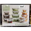 Image 2 : Glasslock 28-Piece Clear Glass Food Storage Container Set