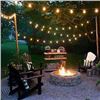 Image 1 : Outdoor Backyard String Lights With Bulbs And Cable