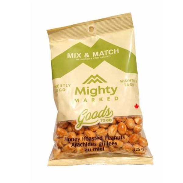 Mighty Marked Honey Roasted Peanuts 12 x 125g Packets