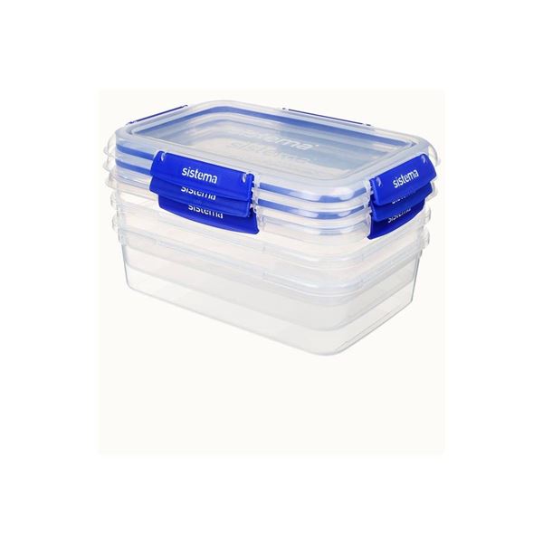 Sistema Klip It Plus 3-Pack Food Storage Containers, Model SAP 82033ZS