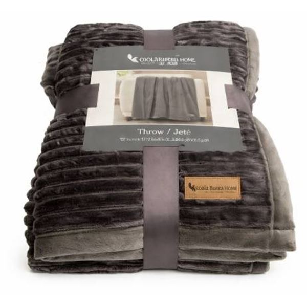 Koolaburra by UGG Plush Throw Blanket in Gray