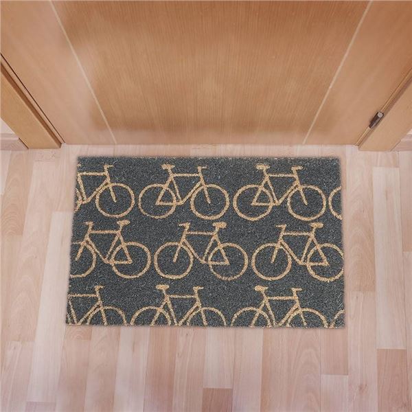 3025 Maison Decor Tapis Floor Mat, 18 x 30 Inches, Bicycle Design