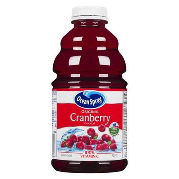 Ocean Spray Cranberry Juice 12 x 950ml with 100% Vitamin C