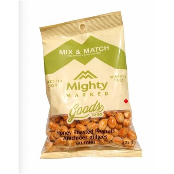 Mighty Marked Honey Roasted Peanuts 12 x 125g Case