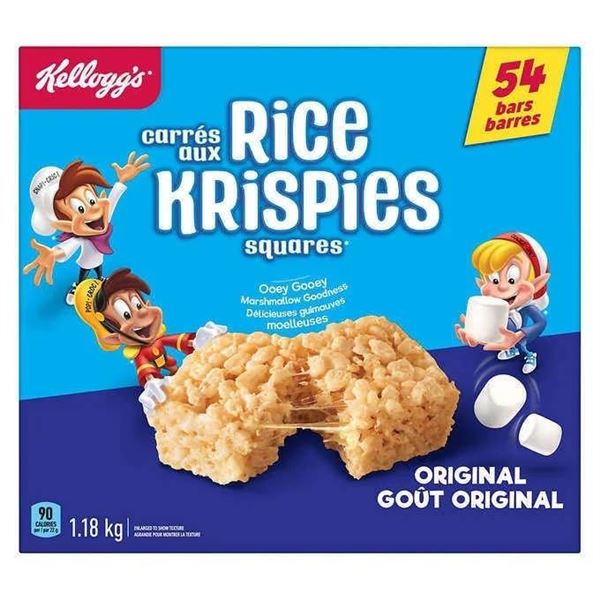 Kellogg’s Rice Krispies Squares, 54 Bars, 1.18 kg