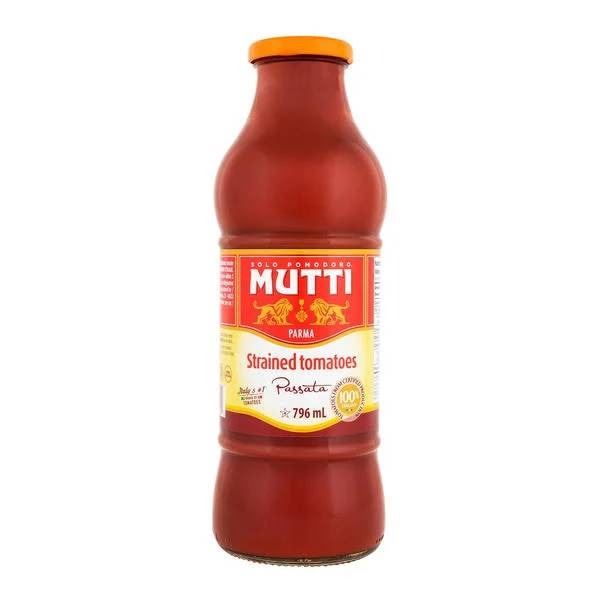 Mutti Passata Strained Tomatoes 796ML Bottles – 6 Pack