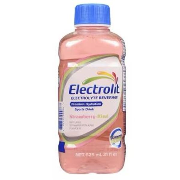 Electrolit Electrolyte Beverage, Strawberry-Kiwi, 12 x 625ml