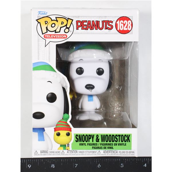 NEW FUNKO POP PEANUTS #1628 SNOOPY WOODSTOCK