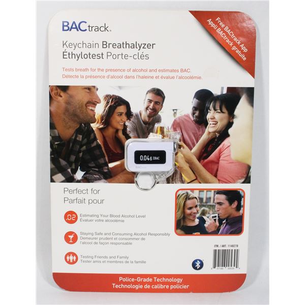 BAC TRACK KEYCHAIN BREATHALYZER POLICE GRADE NEW