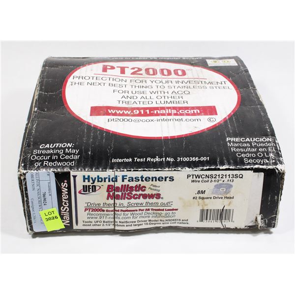 BALLISTIC NAILSCREWS 2-1/2 INCH ROBERTSON