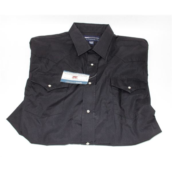 MWGAPPAREL BLACK DRESS SHIRT XL