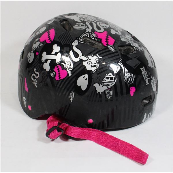 MONSTER HIGH YTH 6-12 BIKE SCOOTER HELMET