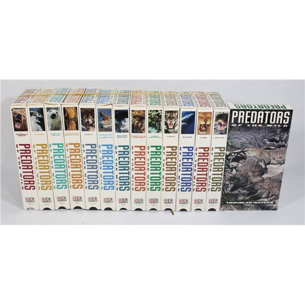 PREDATORS OF THE WILD SET OF 14 VHS TIME LIFE