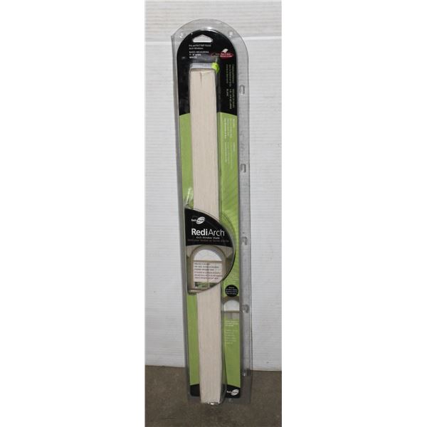 REDI ARCH WINDOWS SHADE WHITE 1'X4' BASE